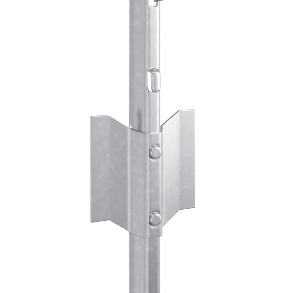 Vidaxl Zaunpfosten 120 cm Set, 11-tlg., Silber - 33% Rabatt