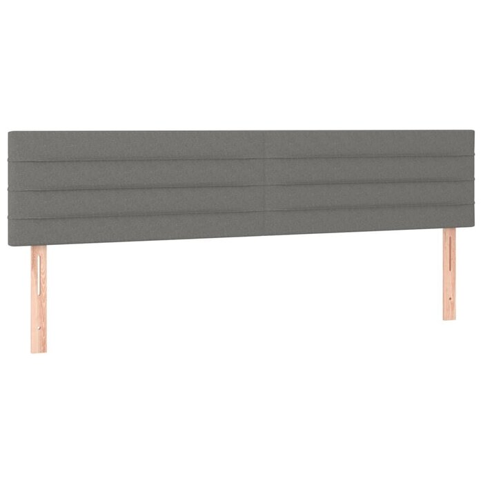 Vidaxl Bett-Kopfteil Set 2x80cm in Dunkelgrau - 33% Rabatt