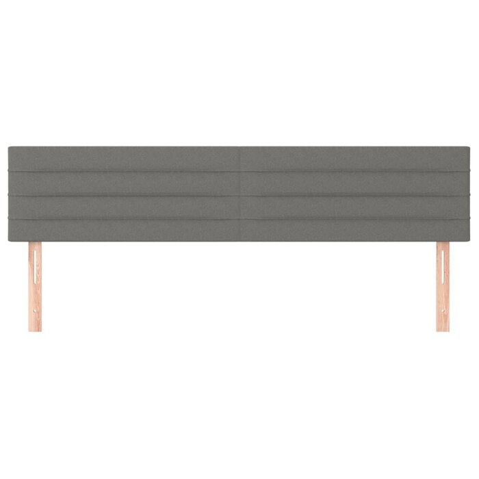 Vidaxl Bett-Kopfteil Set 2x80cm in Dunkelgrau - 33% Rabatt