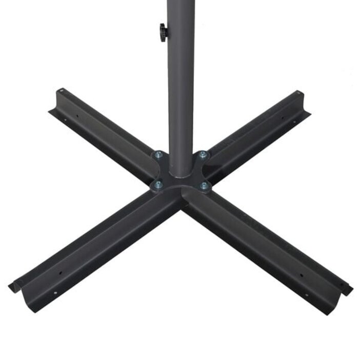 Vidaxl Doppel-Sonnenschirm 600 cm Anthrazit - 35% Rabatt - Ausgepackt
