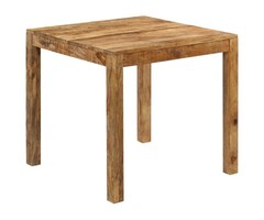 Vidaxl Massiver Mangoholz Esstisch 82x80x76 cm - 45% Rabatt