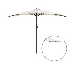 Vidaxl Balkon-Halbschirm 300x155 cm Aluminium sandfarben - 54% Rabatt