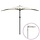 Balkon-Halbschirm Aluminiummast 300x155 cm sandfarben - 33% Rabatt
