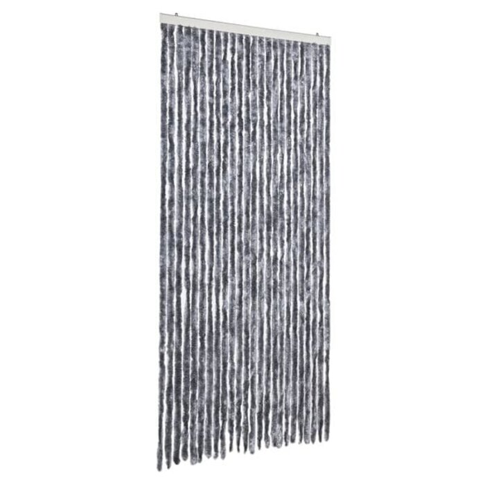 Vidaxl Fliegengitter-Türvorhang 100x200 cm Chenille Silber - 34% Rabatt