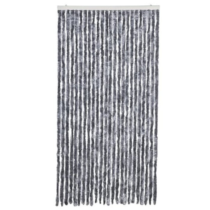 Vidaxl Fliegengitter-Türvorhang 100x200 cm Chenille Silber - 34% Rabatt
