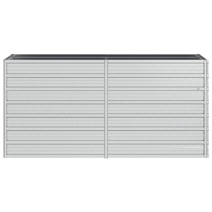 Vidaxl Hochbeet aus verzinktem Stahl 160x40x77 cm, silber - 33% Rabatt
