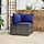 Garten-Ecksofa in Grau, Poly-Rattan - 32% Rabatt