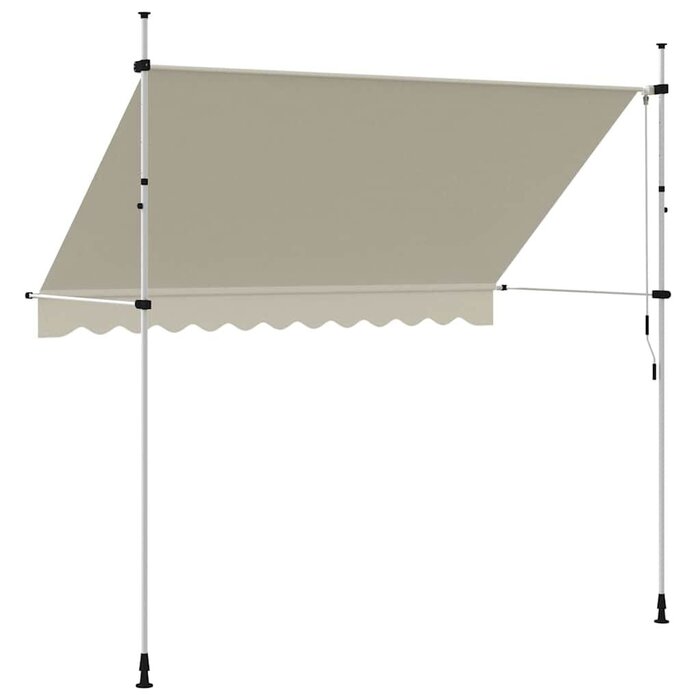Vidaxl Manuelle Klemmmarkise 300 cm in Creme - 34% Rabatt - Ausgepackt