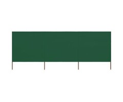 Vidaxl 3-teiliger Windschutz 400x160 cm in Grün - 62% Rabatt