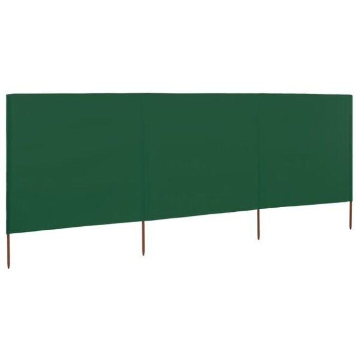Vidaxl 3-teiliger Windschutz 400x160 cm in Grün - 34% Rabatt