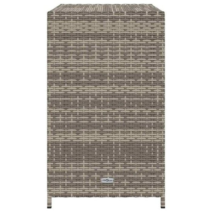 Vidaxl Gartenschrank aus Polyrattan 83x45x76 cm Grau - 35% Rabatt