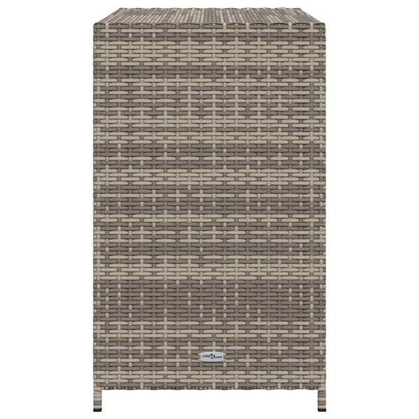 Vidaxl Gartenschrank aus Polyrattan 83x45x76 cm Grau - 35% Rabatt