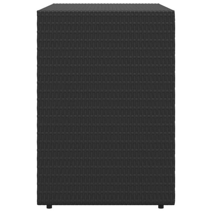 Vidaxl Gartenschrank aus Polyrattan 100x55,5x80 cm - Schwarz - 34% Rabatt