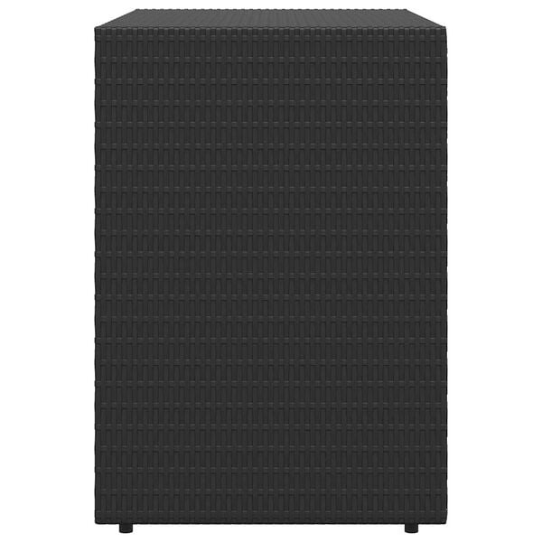 Vidaxl Gartenschrank aus Polyrattan 100x55,5x80 cm - Schwarz - 34% Rabatt