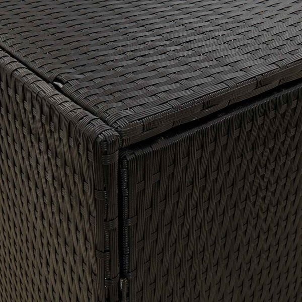 Vidaxl Gartenschrank aus Polyrattan 100x55,5x80 cm - Schwarz - 34% Rabatt