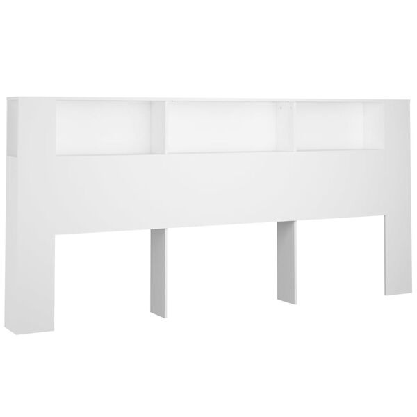 Vidaxl Kopfteil-Regal 220 x 104,5 cm Weiß - 34% Rabatt