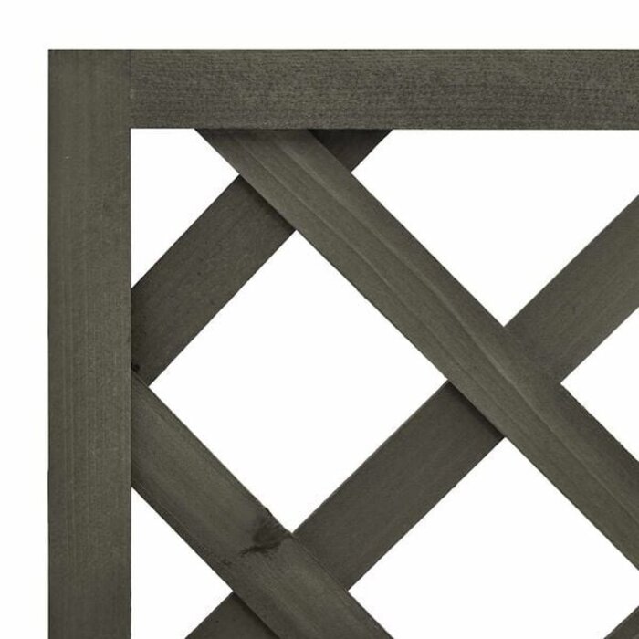 Vidaxl Pflanzkübel mit Rankgitter 50x25x90 cm Grau - 32% Rabatt