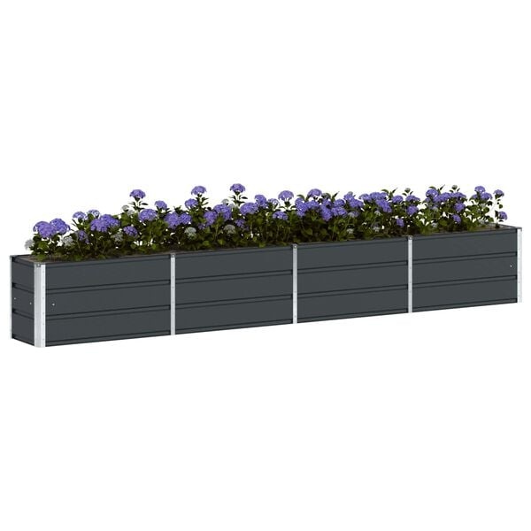 Vidaxl Großer Pflanzkübel Anthrazit 320x40x45cm Stahl - 34% Rabatt