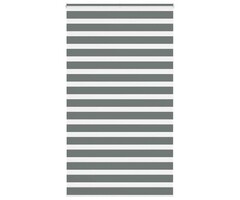 Vidaxl Doppelrollo Zebra-Rollo 120x200 cm Dunkelgrau - 56% Rabatt