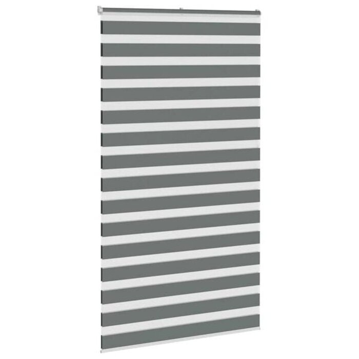 Vidaxl Doppelrollo Zebra-Rollo 120x200 cm Dunkelgrau - 33% Rabatt