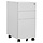 Robuster Rollcontainer Stahl, lichtgrau, 3 Schubladen - 35% Rabatt