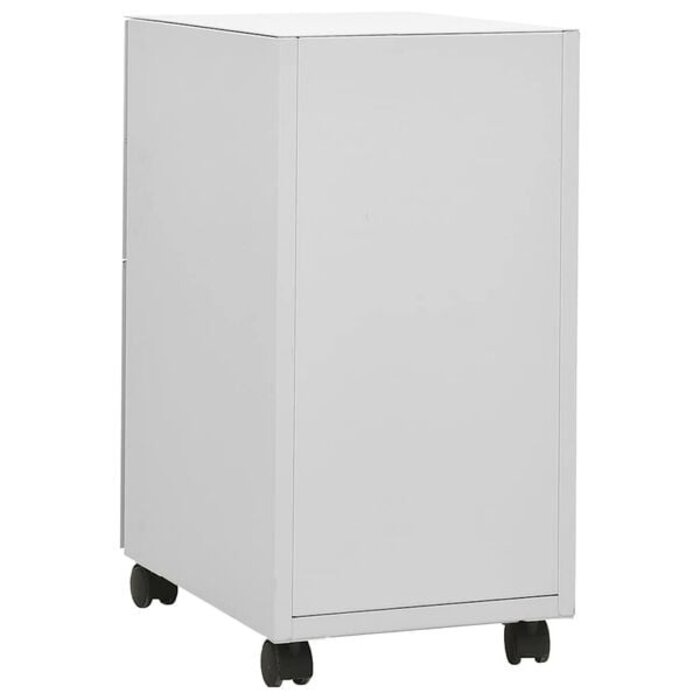 Vidaxl Robuster Rollcontainer Stahl, lichtgrau, 3 Schubladen - 35% Rabatt