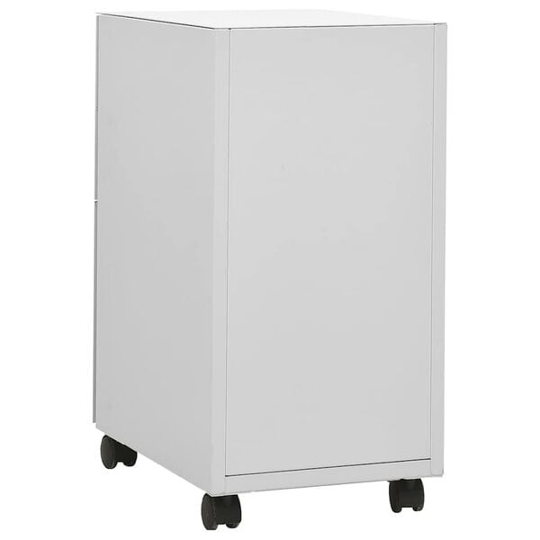 Vidaxl Robuster Rollcontainer Stahl, lichtgrau, 3 Schubladen - 35% Rabatt