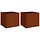 2er Set Cortenstahl Pflanzkübel 49x47x46 cm - 34% Rabatt