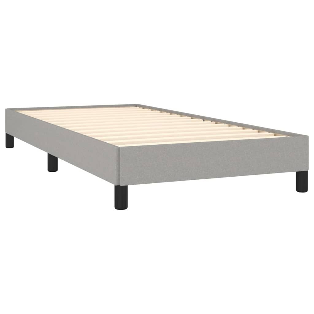Vidaxl Stilvolles Bettgestell 80x200 cm Stoff hellgrau - 34% Rabatt