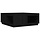 Couchtisch aus massivem Kiefernholz, 100x101x40,5 cm, Schwarz - 35% Rabatt