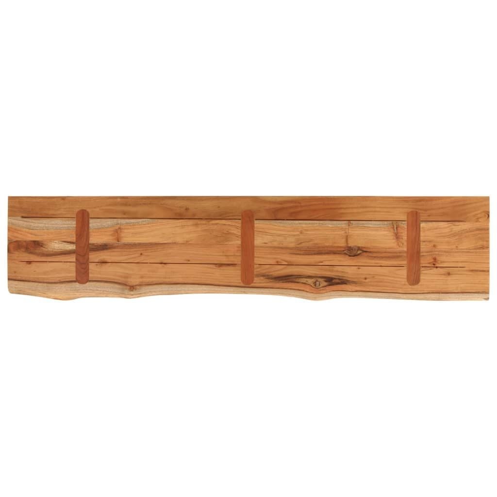 Vidaxl Tischplatte Akazie Naturkante 180x30x2,5 cm - 43% Rabatt