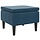 Hocker mit Holzbeinen Samt Blau - 34% Rabatt