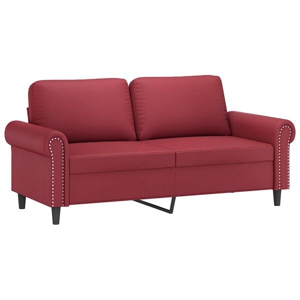Vidaxl 2-Sitzer Sofa 140 cm in Weinrot - Ausgepackt - 35% Rabatt