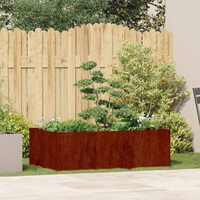 Vidaxl Pflanzkasten aus wetterfestem Stahl, 120 x 80 x 40 cm - 34% Rabatt