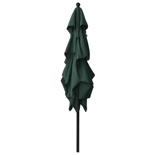 Vidaxl 3-lagiger Sonnenschirm 2,5 x 2,5 m Grün - 34% Rabatt