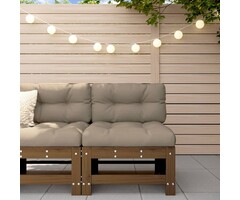 Vidaxl Garten-Mittelsofa Kiefernholz honigbraun - 56% Rabatt