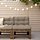 Mittelsofa Gartenbank Kiefer massiv honigbraun - 34% Rabatt