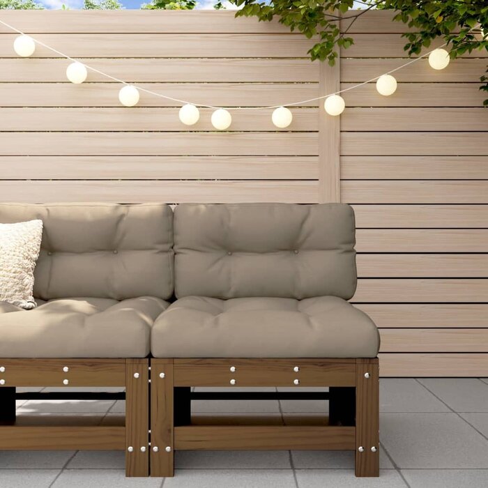 Vidaxl Mittelsofa Gartenbank Kiefer massiv honigbraun - 34% Rabatt