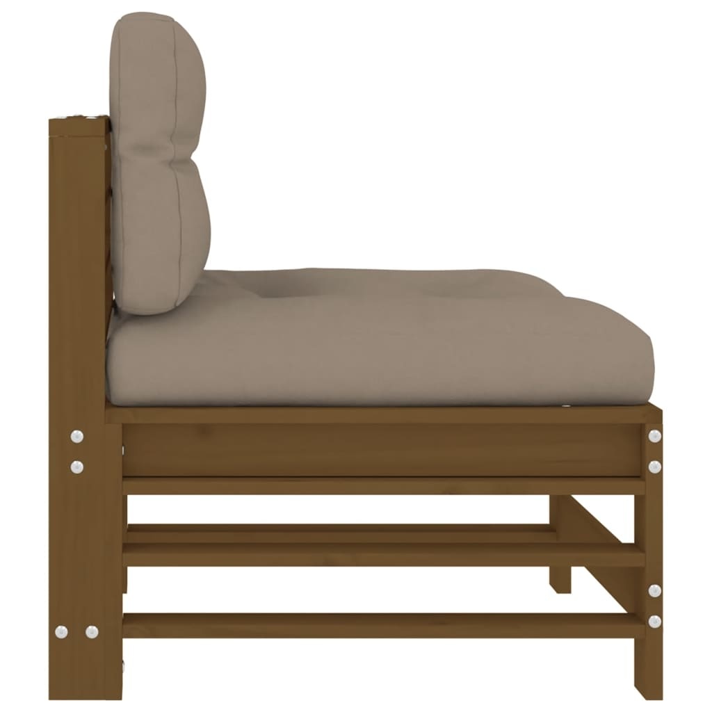 Vidaxl Mittelsofa Gartenbank Kiefer massiv honigbraun - 34% Rabatt