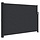 Ausziehbare Seitenmarkise 140x300 cm Schwarz - 34% Rabatt