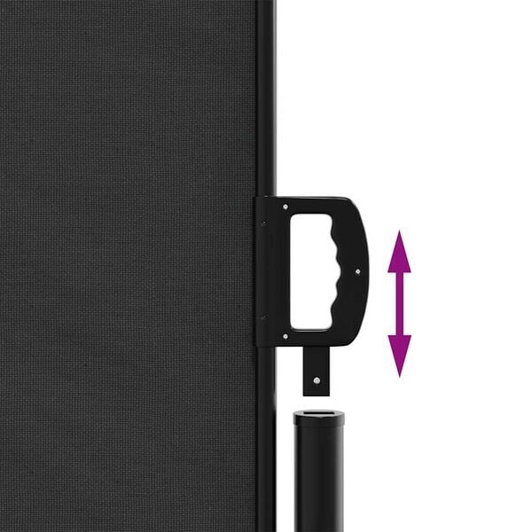 Vidaxl Ausziehbare Seitenmarkise 140x300 cm Schwarz - 34% Rabatt