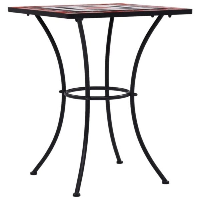 Vidaxl Mosaik Bistrotisch 60 cm Terrakotta/Weiß - 34% Rabatt
