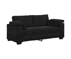 Vidaxl Modernes Loveseat Sofa 140 cm in Schwarz - 43% Rabatt