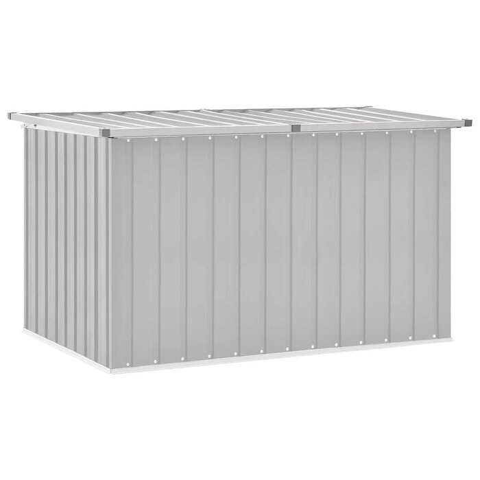 Gartenbox 149x99x93cm aus verzinktem Stahl Grau - 35% Rabatt