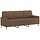 3-Sitzer Sofa 180 cm Stoff Braun - 35% Rabatt