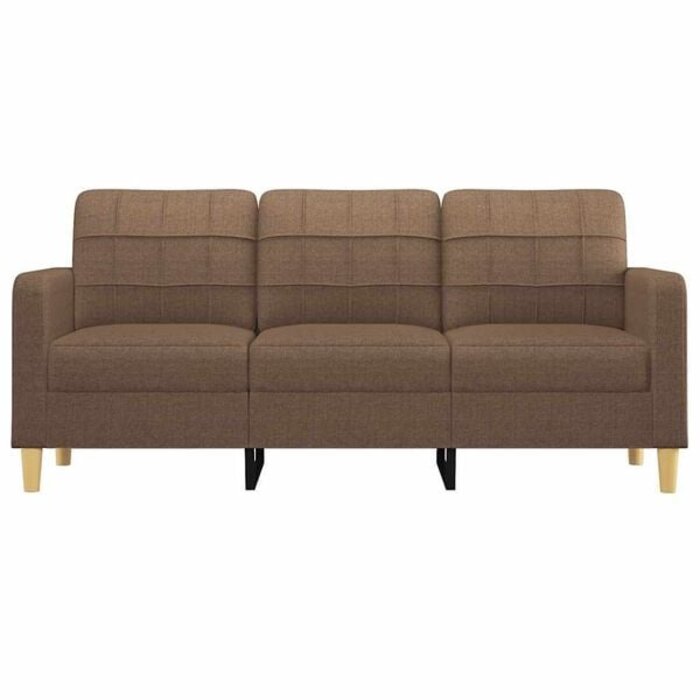 Vidaxl 3-Sitzer Sofa 180 cm Stoff Braun - 35% Rabatt