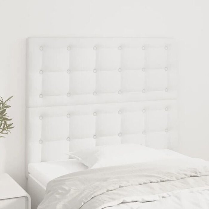 Vidaxl 2er-Set Bettkopfteil 90x88 cm Kunstleder Weiß - 33% Rabatt