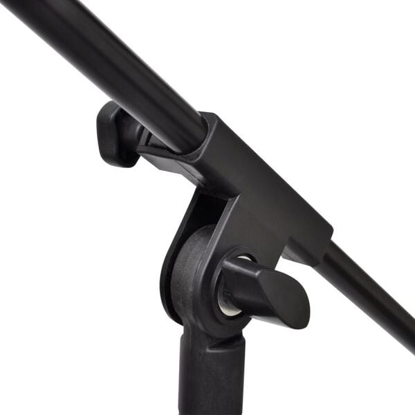 Vidaxl Höhenverstellbarer Mikrofonständer Stahl Schwarz - 32% Rabatt