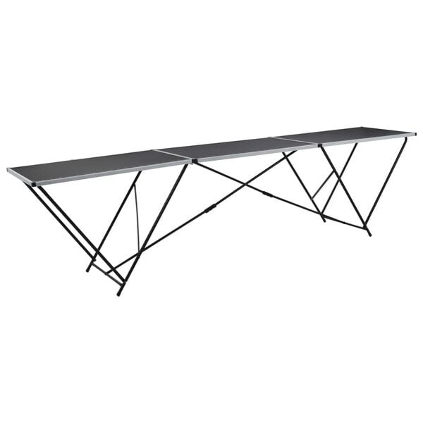 Vidaxl Klappbarer Tapeziertisch 300x60 cm Schwarz - 34% Rabatt