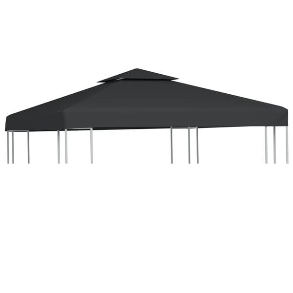 Vidaxl Ersatz-Pavillondach 3x3 m PVC-beschichtet Dunkelgrau - 34% Rabatt